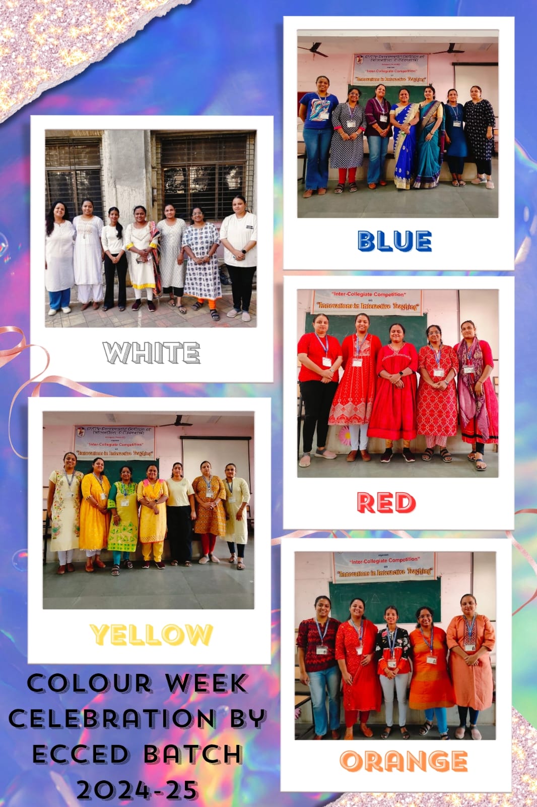 colour week celebration by ECCED Batch